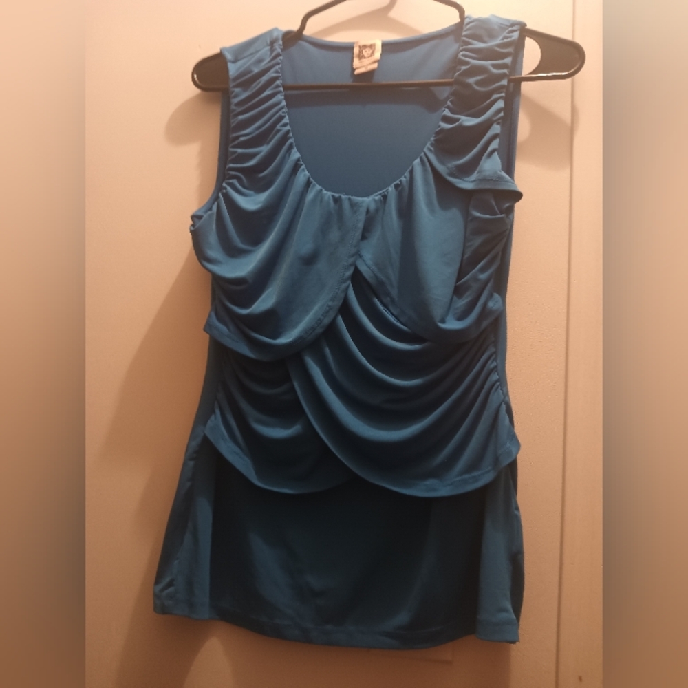 Anne Klein Vibrant Blue Top